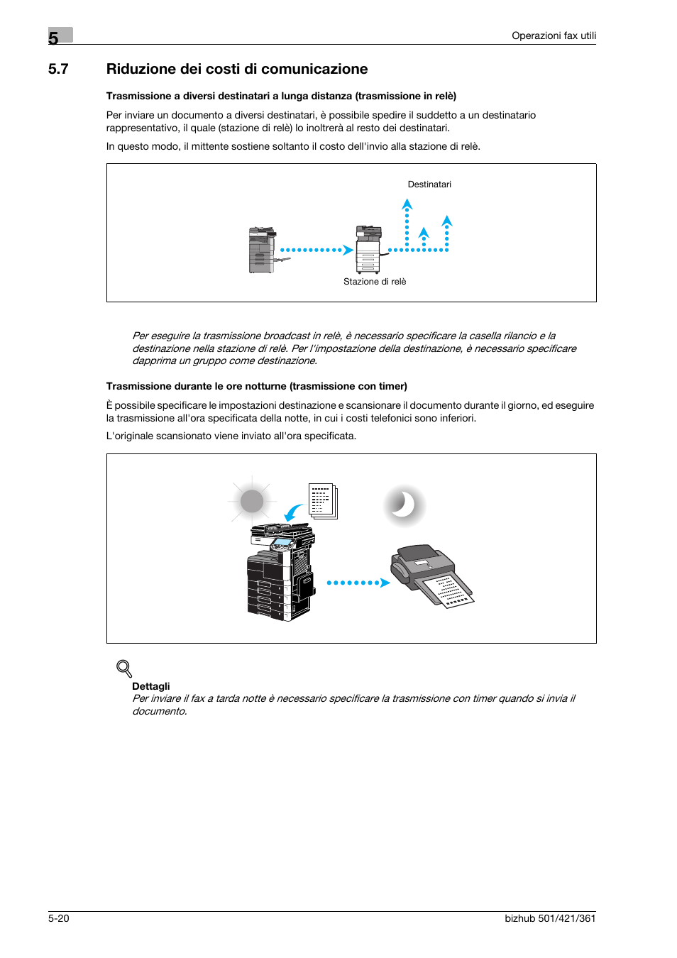 7 riduzione dei costi di comunicazione, Riduzione dei costi di comunicazione -20 | Konica Minolta bizhub 421 User Manual | Page 182 / 264