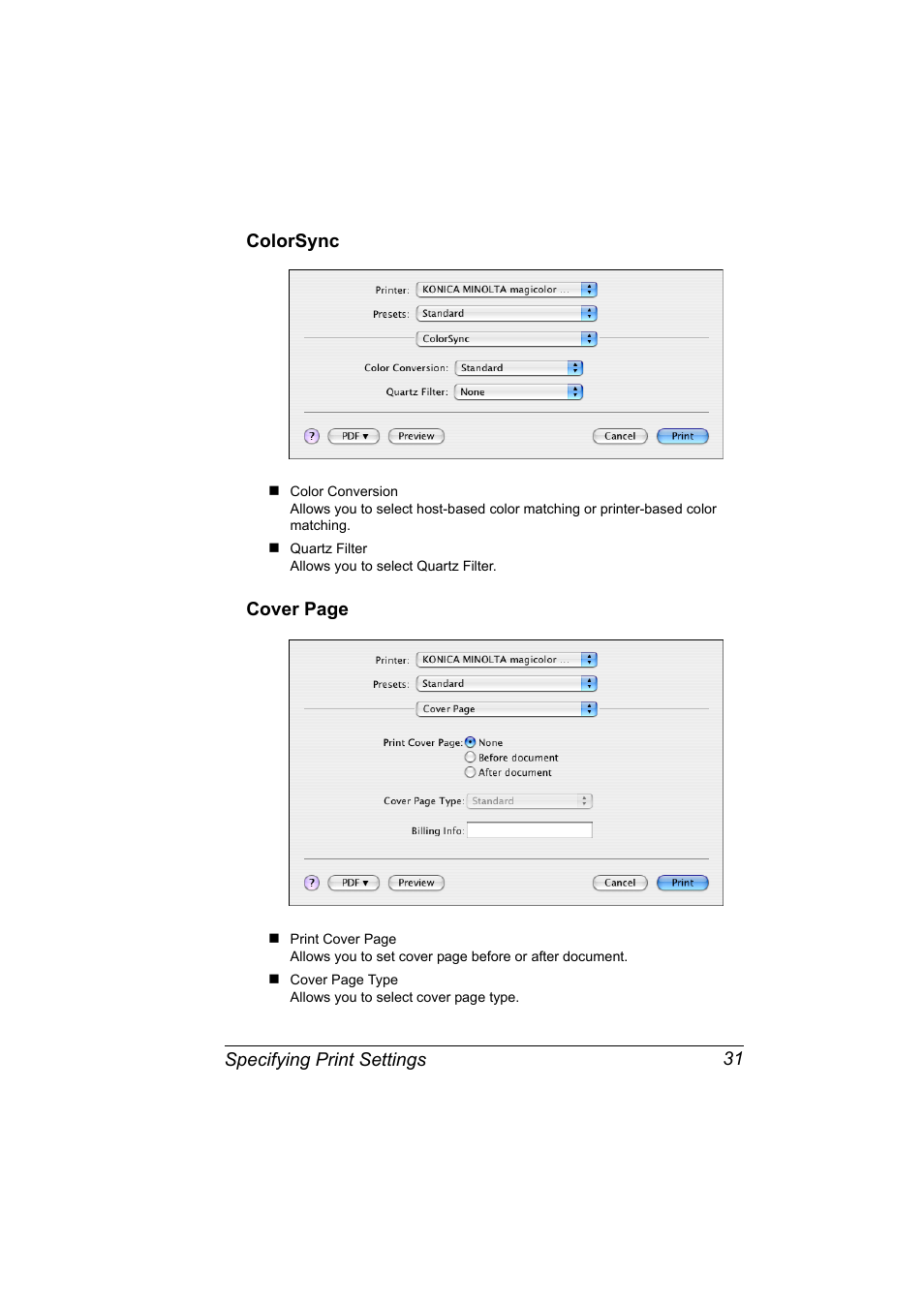 Colorsync | Konica Minolta magicolor 5570CK User Manual | Page 49 / 296