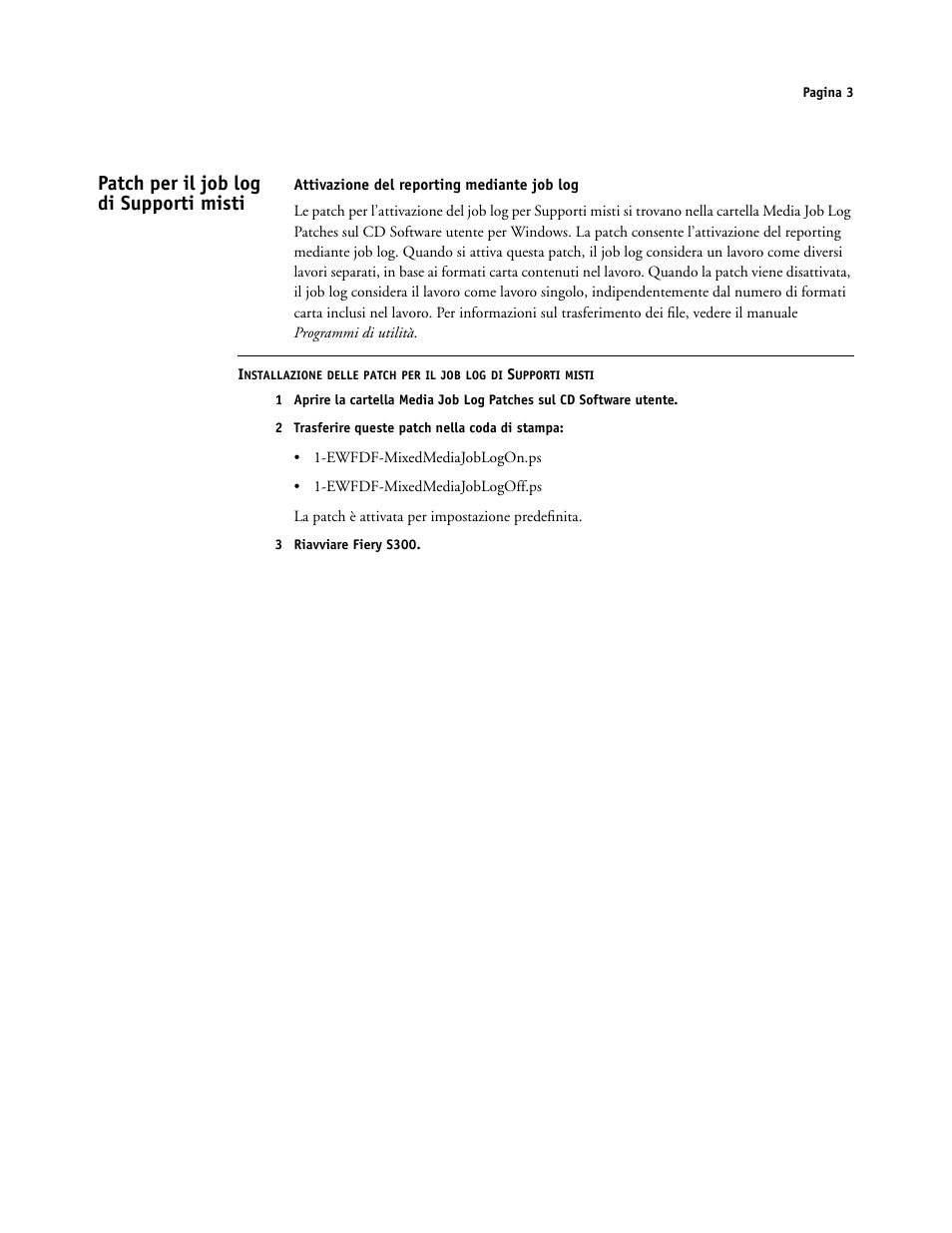 Patch per il job log di supporti misti | Konica Minolta bizhub PRO C500 User Manual | Page 11 / 20