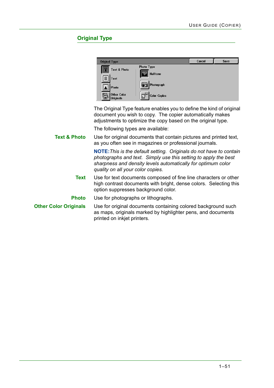 Original type, Original type 1-51, Original type 51 | Xerox WorkCentre M24-2780 User Manual | Page 93 / 441