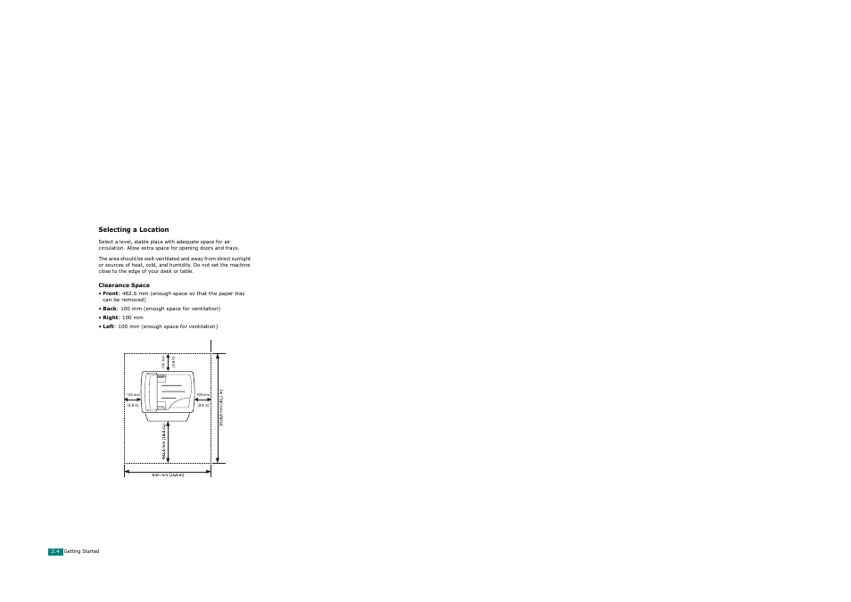 Selecting a location | Xerox WorkCentre PE120-120i-3124 User Manual | Page 30 / 283