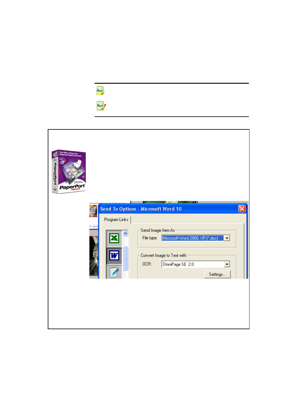 How to use omnipage se with paperport | Xerox WorkCentre M118-M118i-4188 User Manual | Page 48 / 102