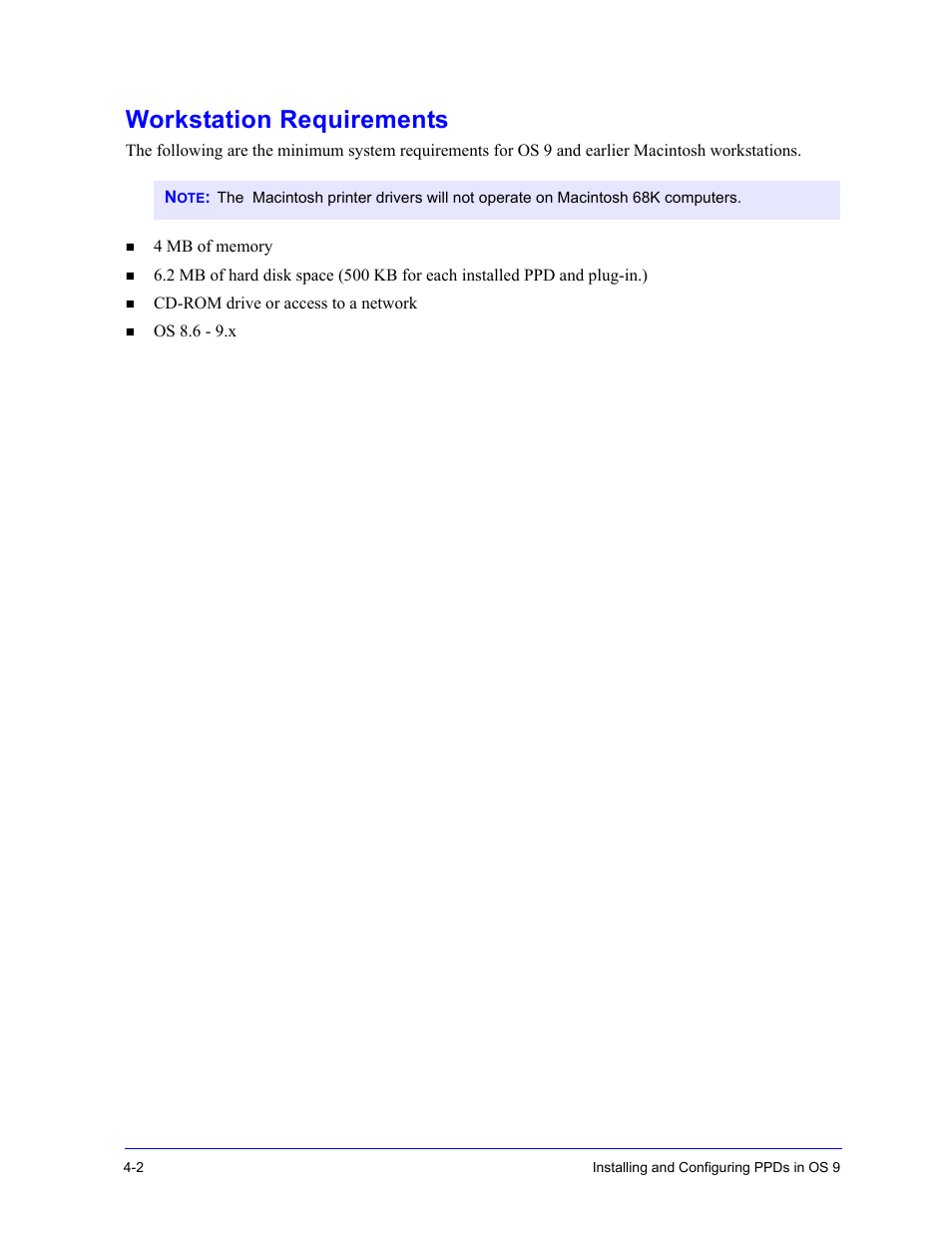 Workstation requirements, Workstation requirements -2 | Xerox WorkCentre 7655-7665-7675-2530 User Manual | Page 20 / 32