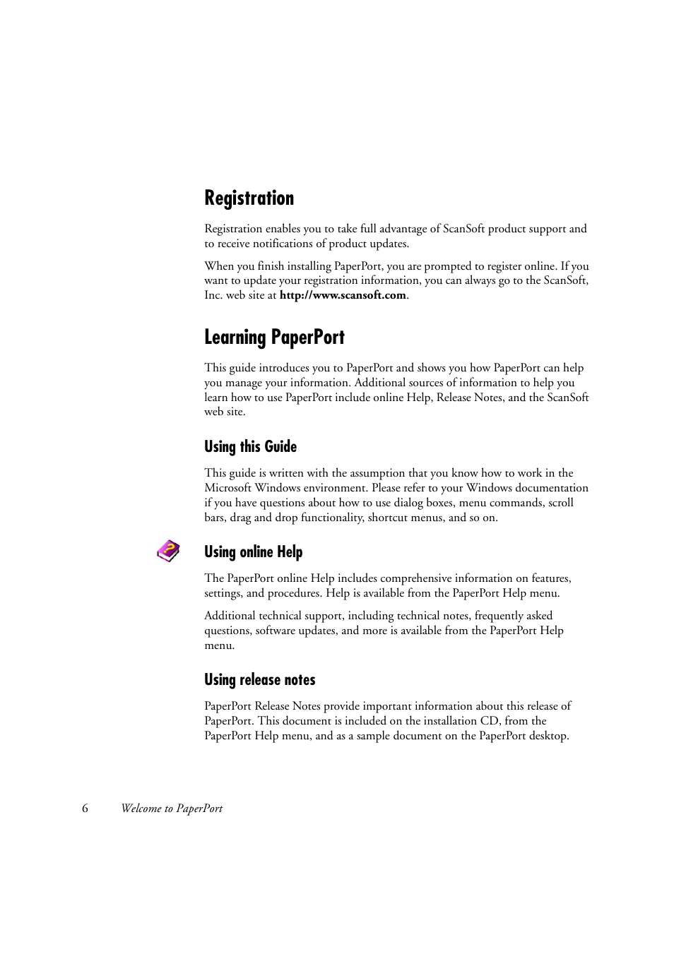 Registration, Learning paperport | Xerox WorkCentre C2424-2655 User Manual | Page 6 / 36