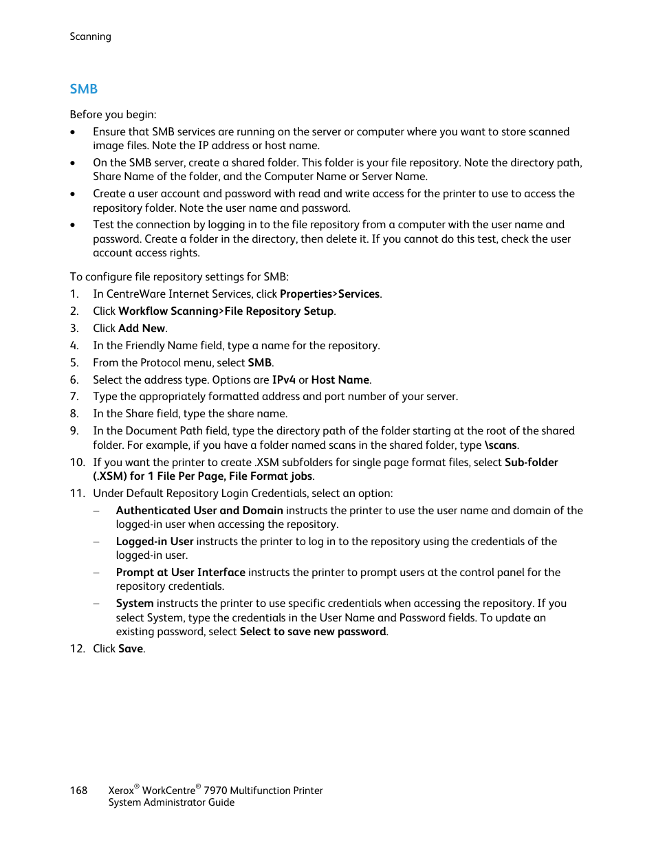 Xerox WorkCentre 7970-2606 User Manual | Page 168 / 268