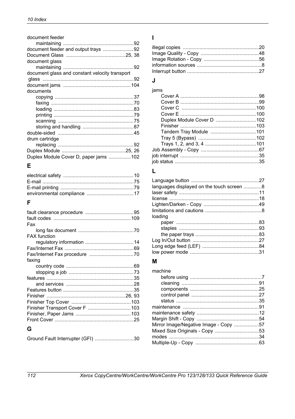 Xerox WorkCentre M123-M128-3048 User Manual | Page 113 / 115