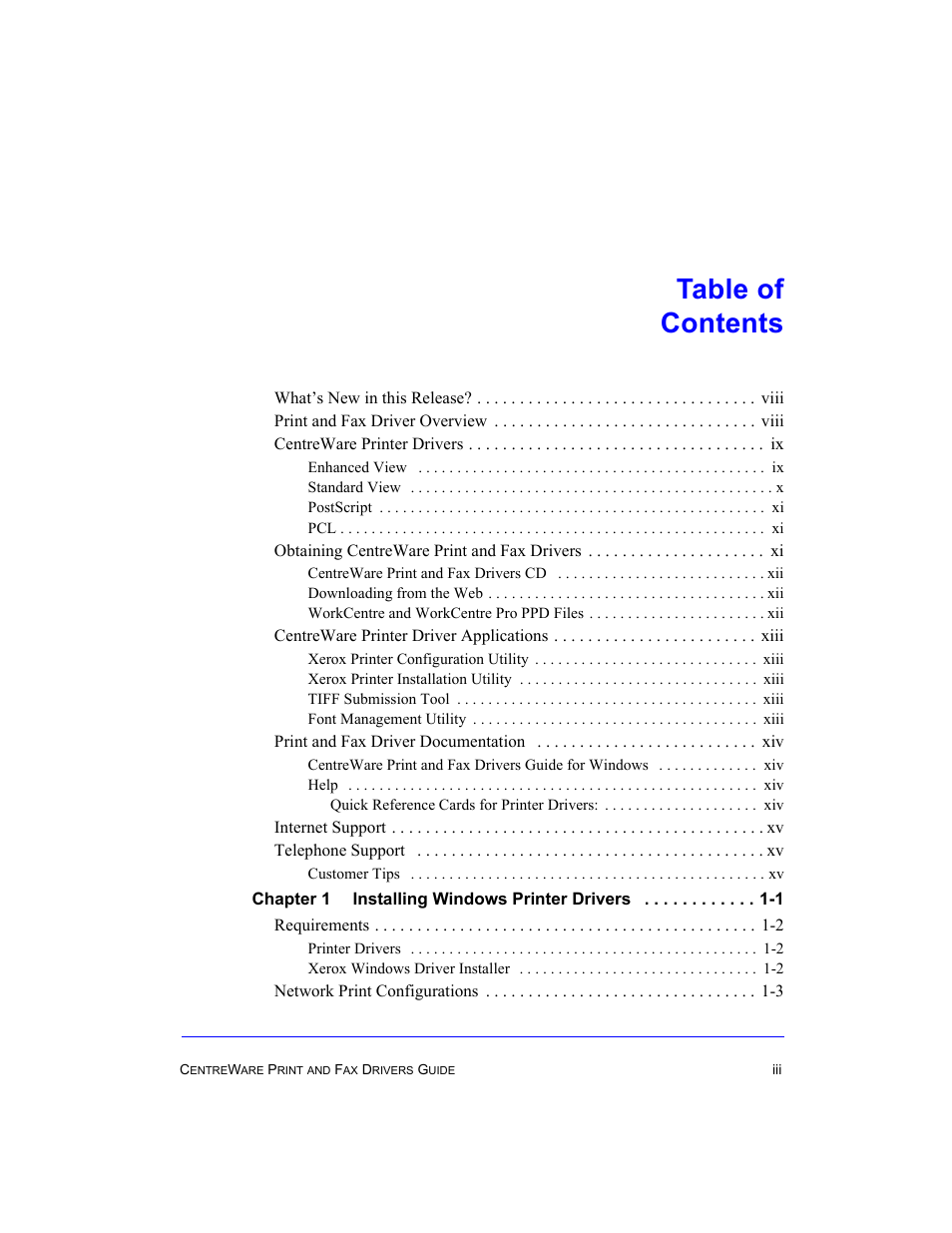 Xerox WorkCentre M35-4011 User Manual | Page 3 / 75