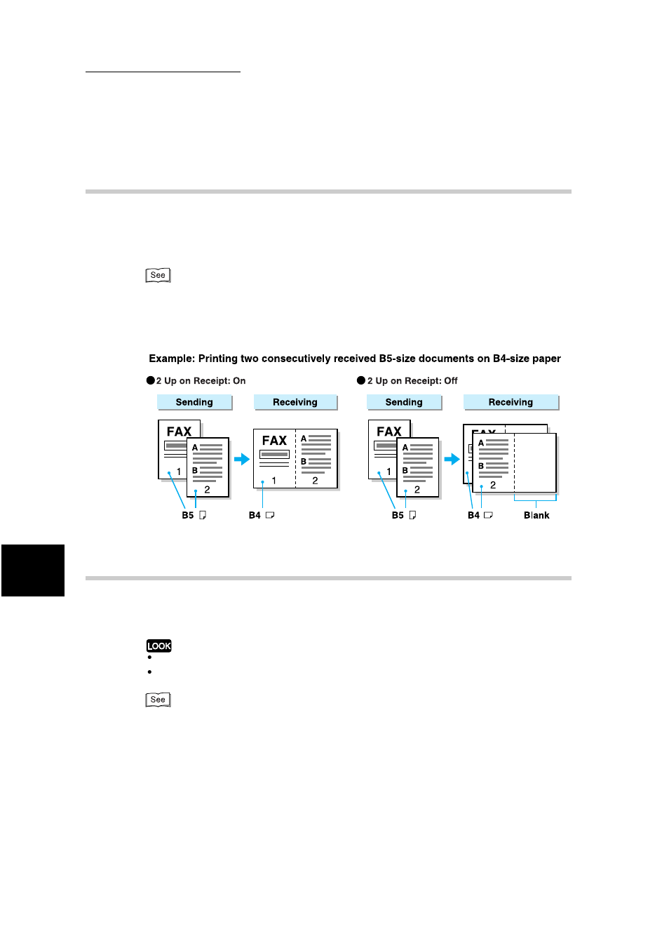 Using the 2 up on receipt feature, Using the 2 sided printing feature | Xerox WorkCentre M24-3946 User Manual | Page 100 / 332