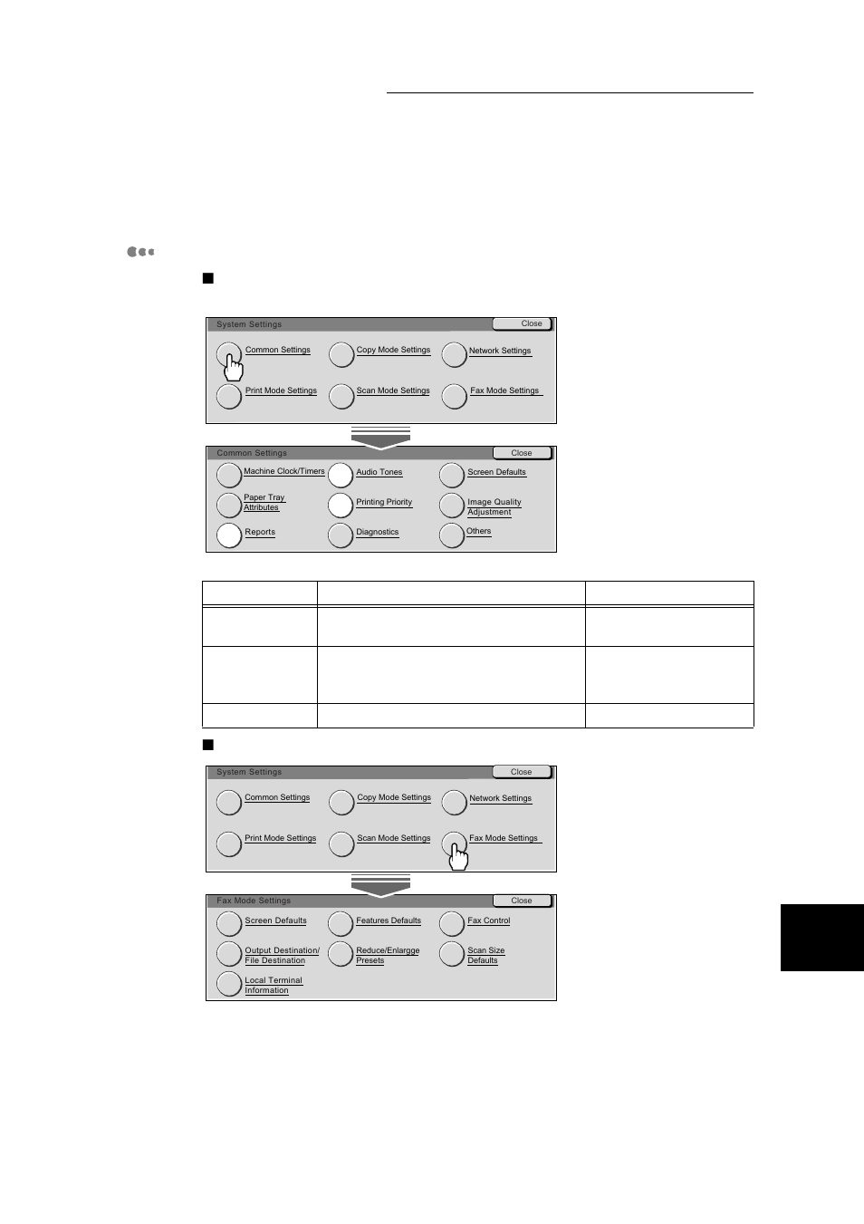 System settings | Xerox WorkCentre M24-3946 User Manual | Page 167 / 332