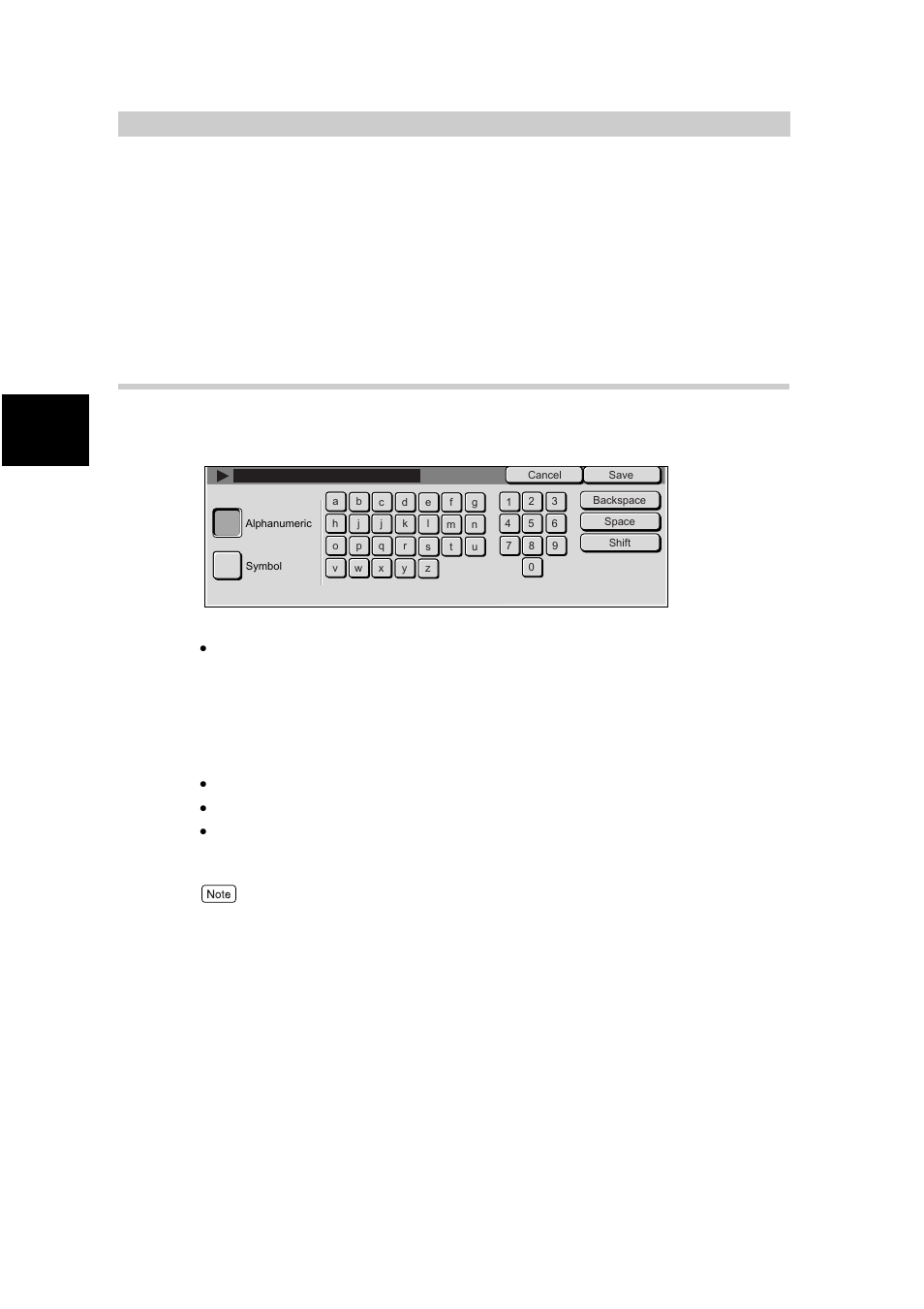Entering text, Entry method | Xerox WorkCentre M24-3946 User Manual | Page 30 / 332