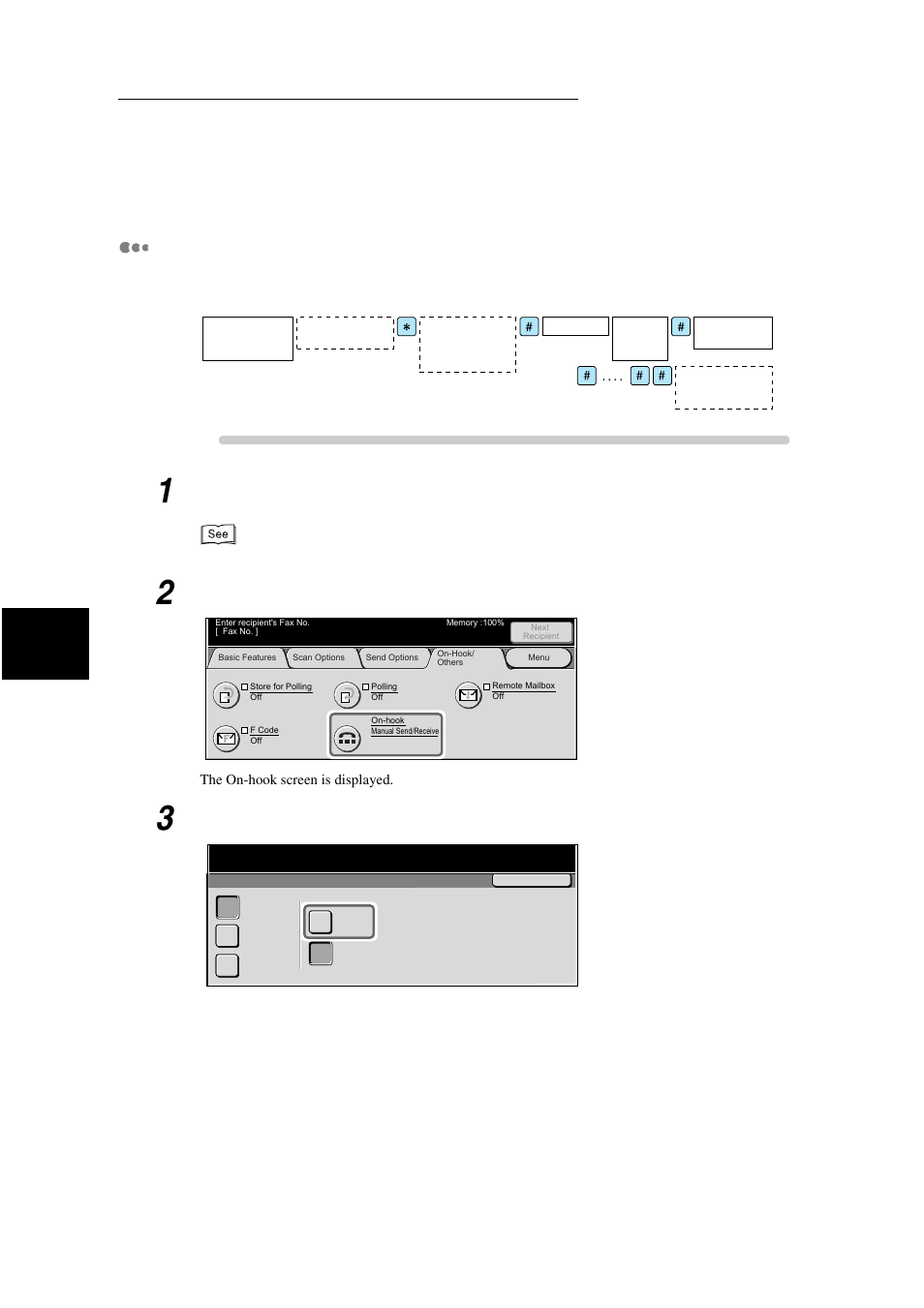 Procedure, Load documents, Select manual send | Broadc ast sen d, The dialing format is as follows | Xerox WorkCentre M24-3946 User Manual | Page 72 / 332