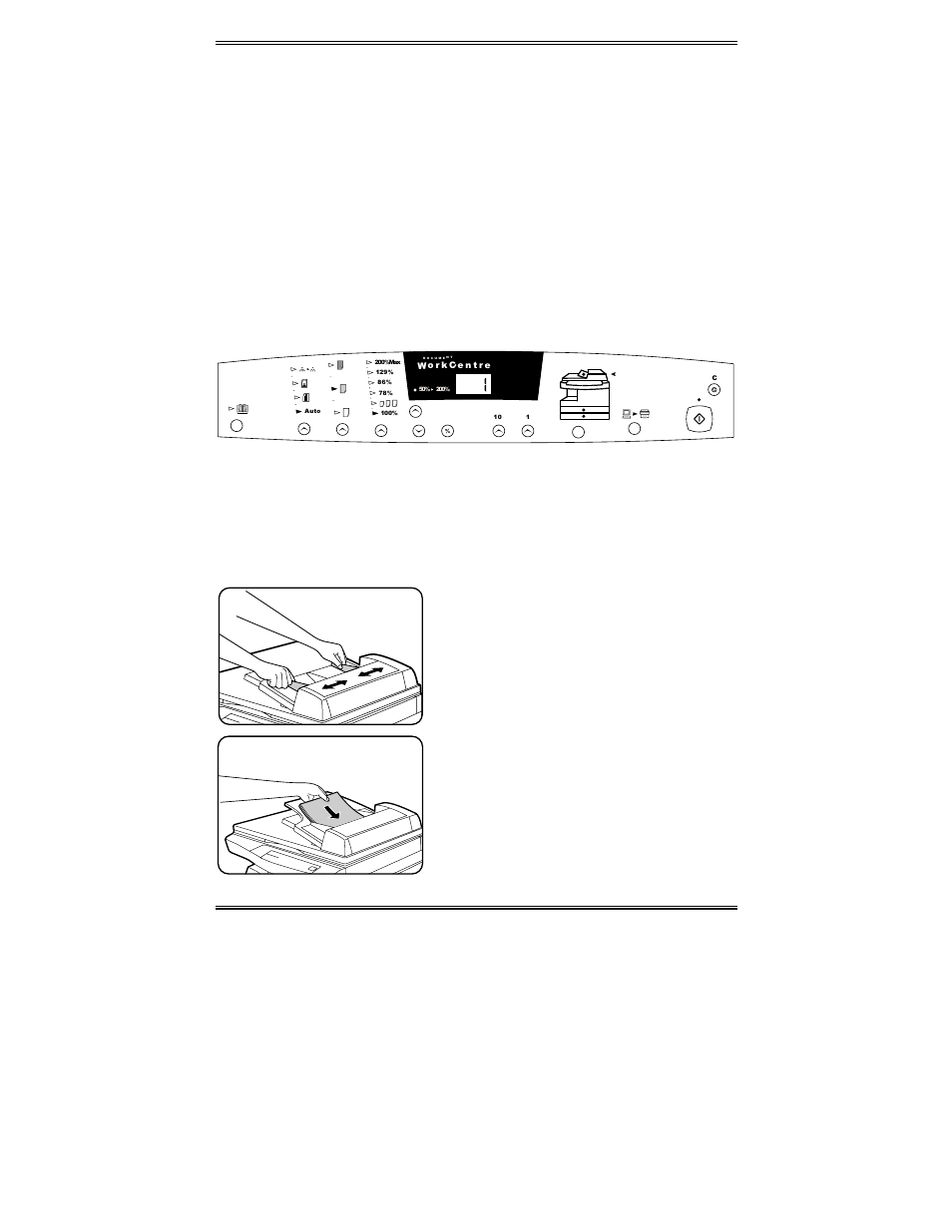Making copies on the single pass feeder | Xerox WorkCentre XD103f Digitaler Kopierer - Laserdrucker-10252 User Manual | Page 25 / 63