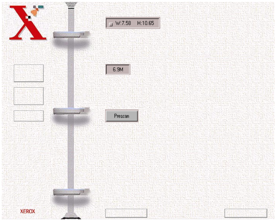 Width and height indicators, File size indicator, Prescan button | Xerox WorkCentre 470cx-9904 User Manual | Page 219 / 328