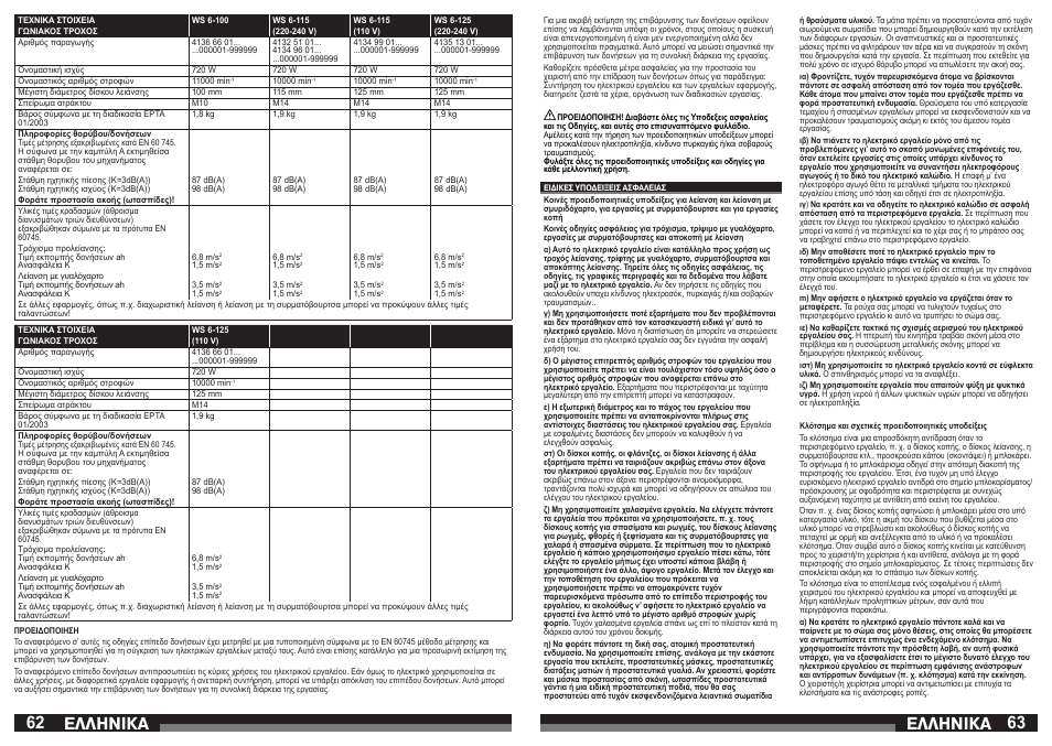 62 63 åëëçnéêá åëëçnéêá | AEG WS 21-230 E User Manual | Page 32 / 67
