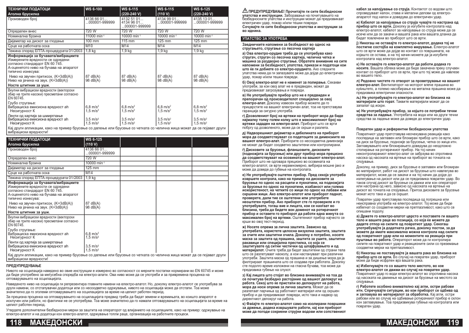 AEG WS 21-230 E User Manual | Page 60 / 67