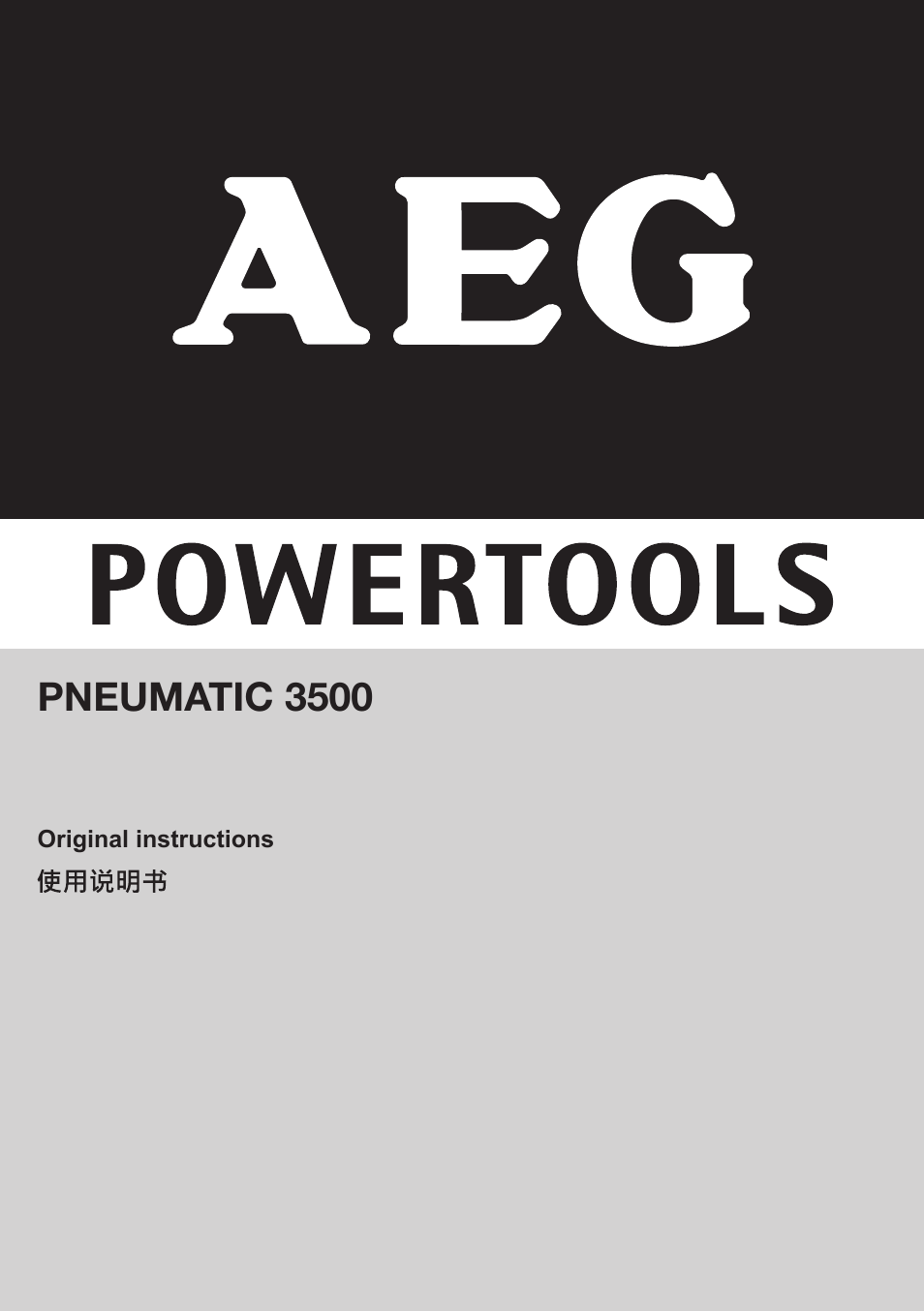 AEG PN 3500 User Manual | 13 pages