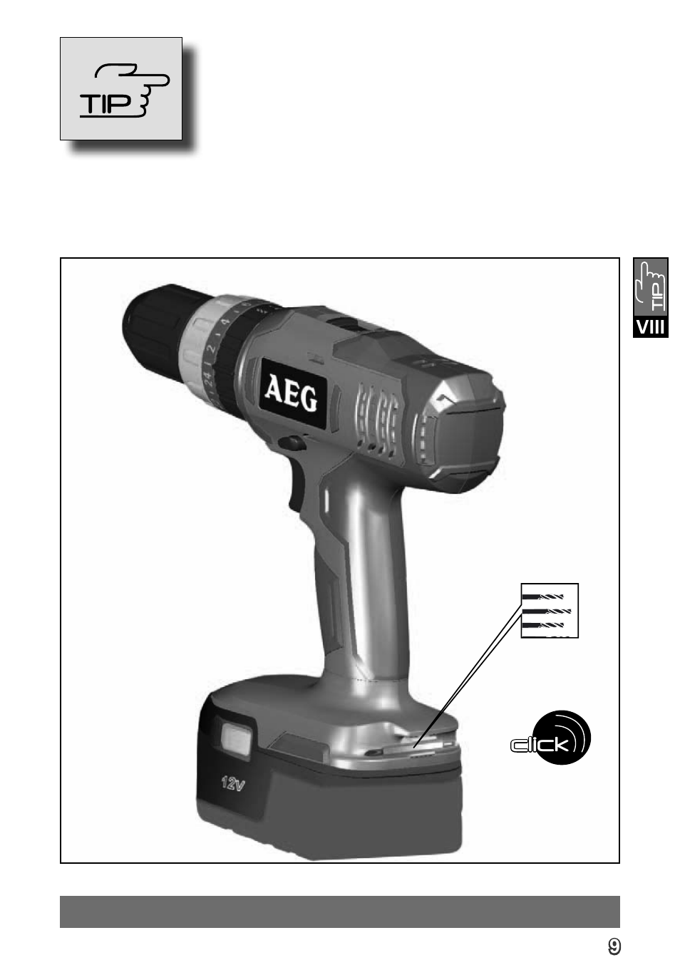 Click | AEG BS 14 G User Manual | Page 11 / 69