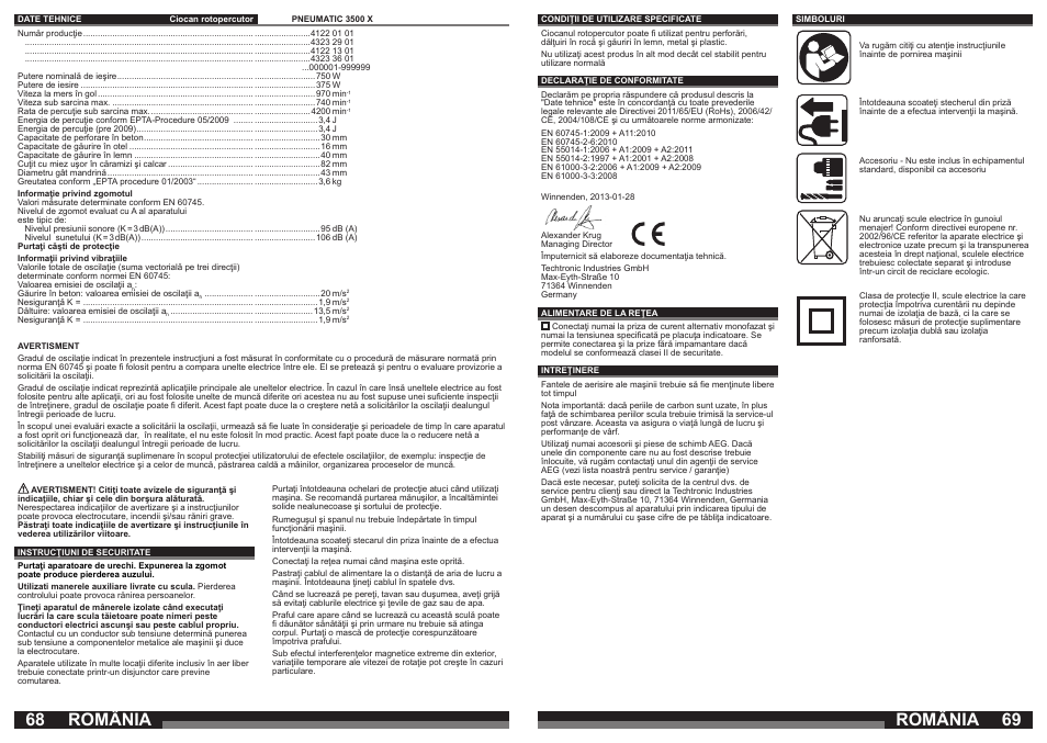 România | AEG PN 3500 User Manual | Page 35 / 40