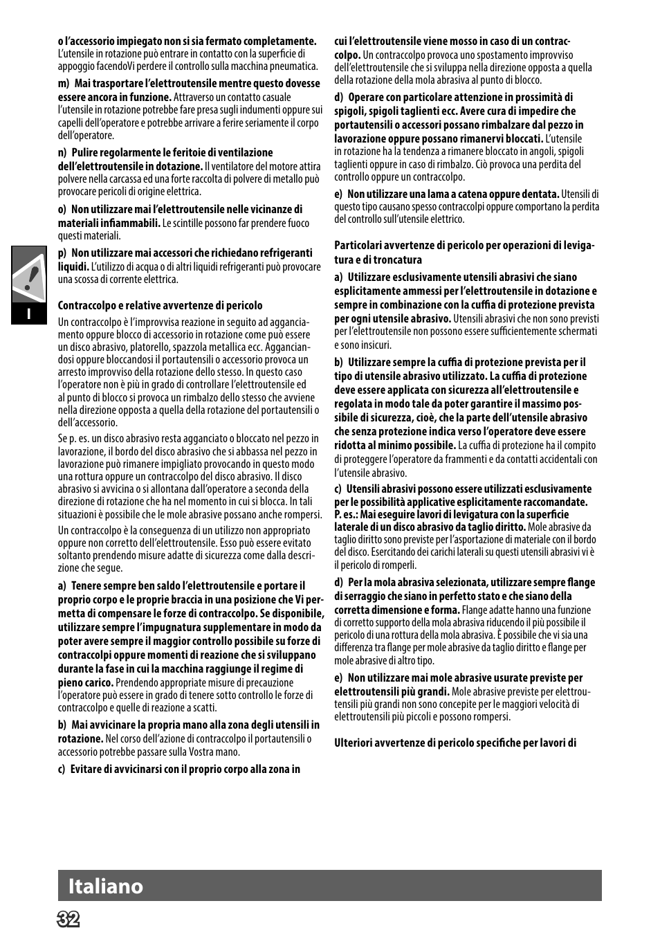 Deutsch, Italiano | AEG WS 24-230 User Manual | Page 34 / 154