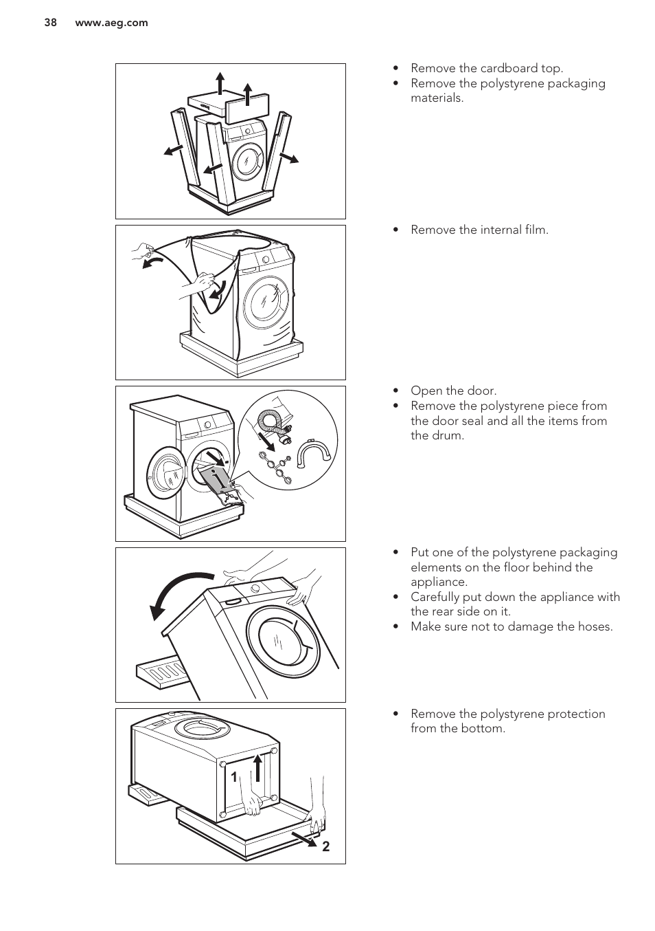 AEG T65170AV User Manual | Page 38 / 48