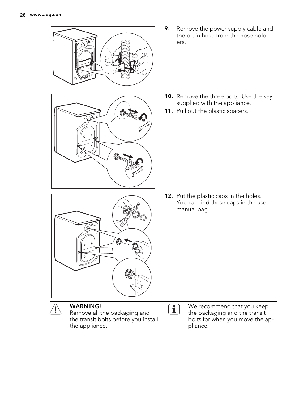 AEG L76285FL User Manual | Page 28 / 36