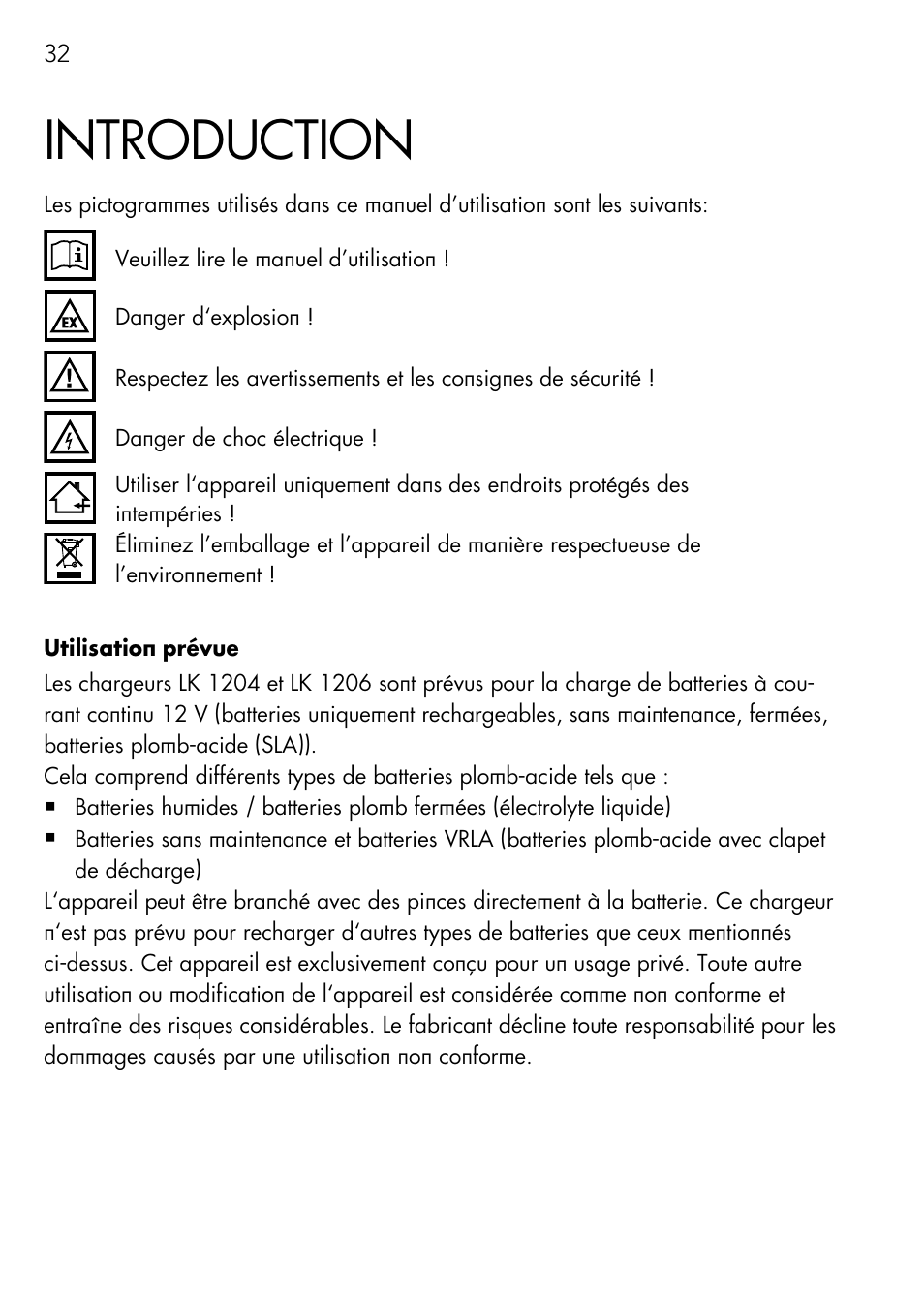 Introduction | AEG Charger LK 1204 User Manual | Page 32 / 88