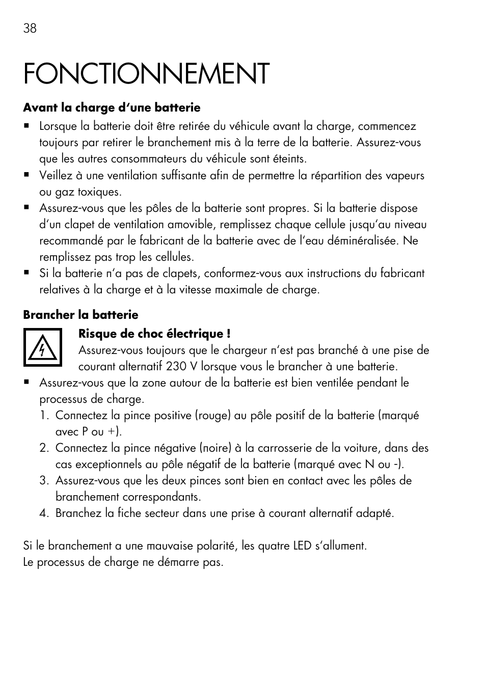 Fonctionnement | AEG Charger LK 1204 User Manual | Page 38 / 88
