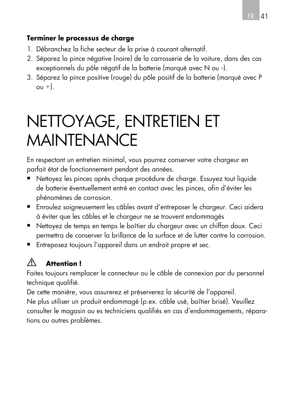 Nettoyage, entretien et maintenance | AEG Charger LK 1204 User Manual | Page 41 / 88