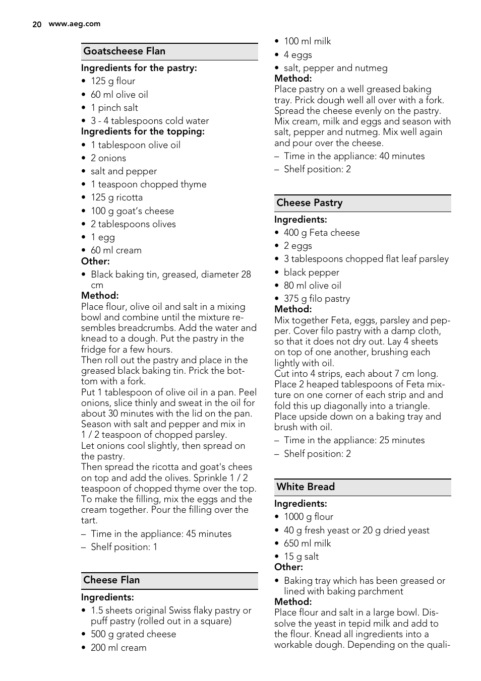 AEG KS8100001M User Manual | Page 20 / 28