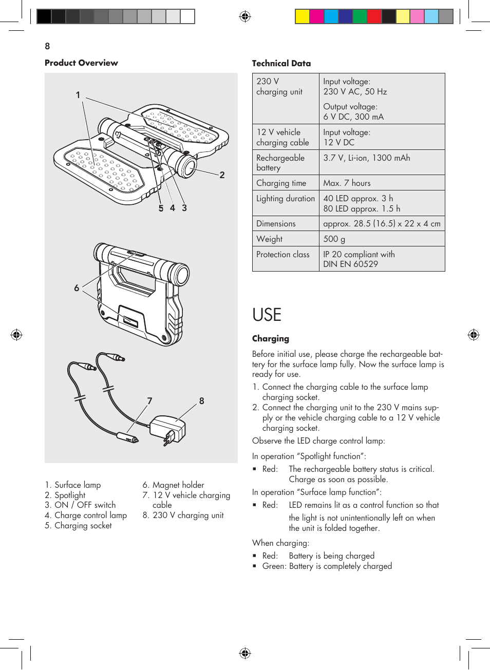 AEG Surface light FL 80 User Manual | Page 8 / 26