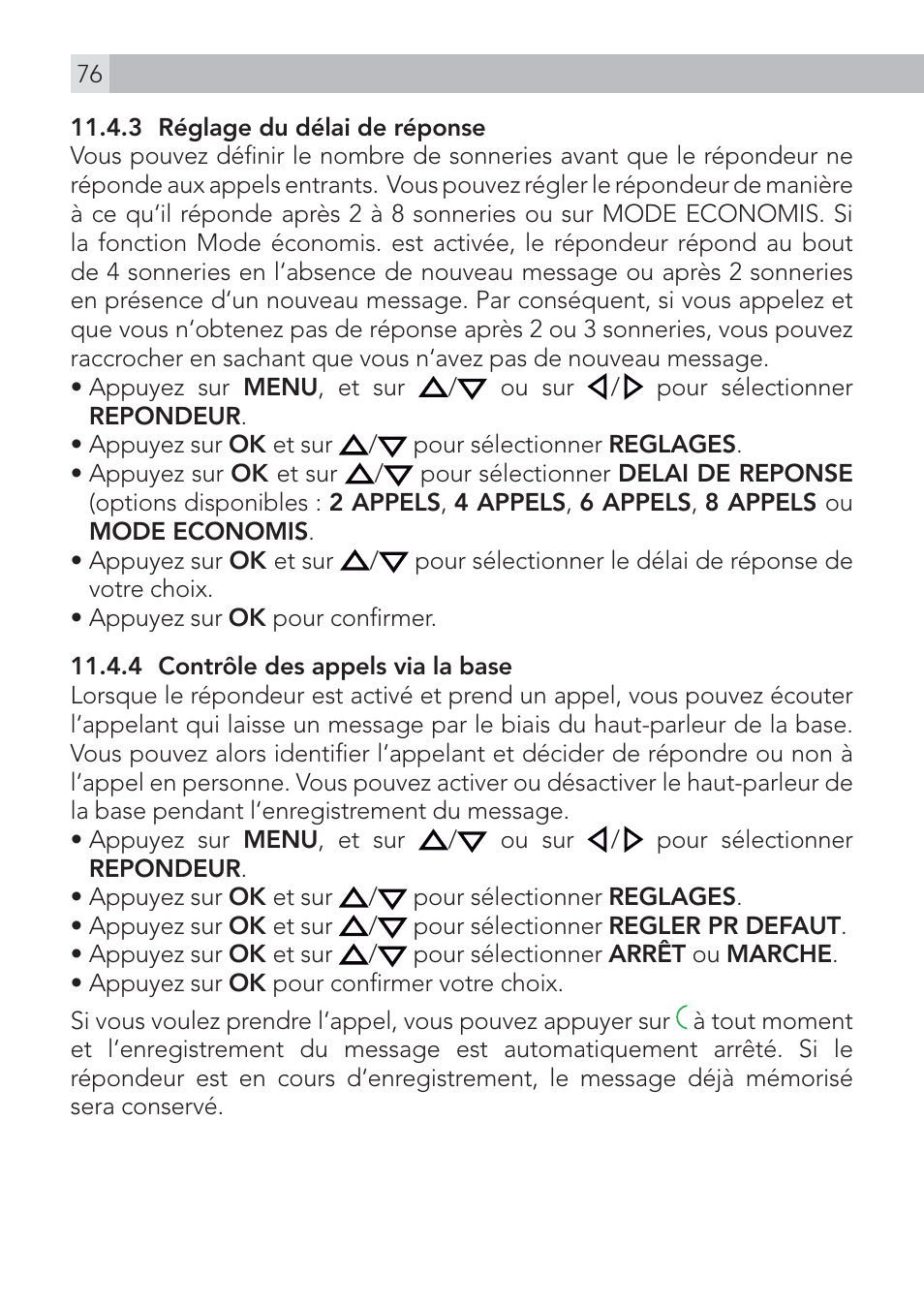 AEG Voxtel D575 User Manual | Page 76 / 136
