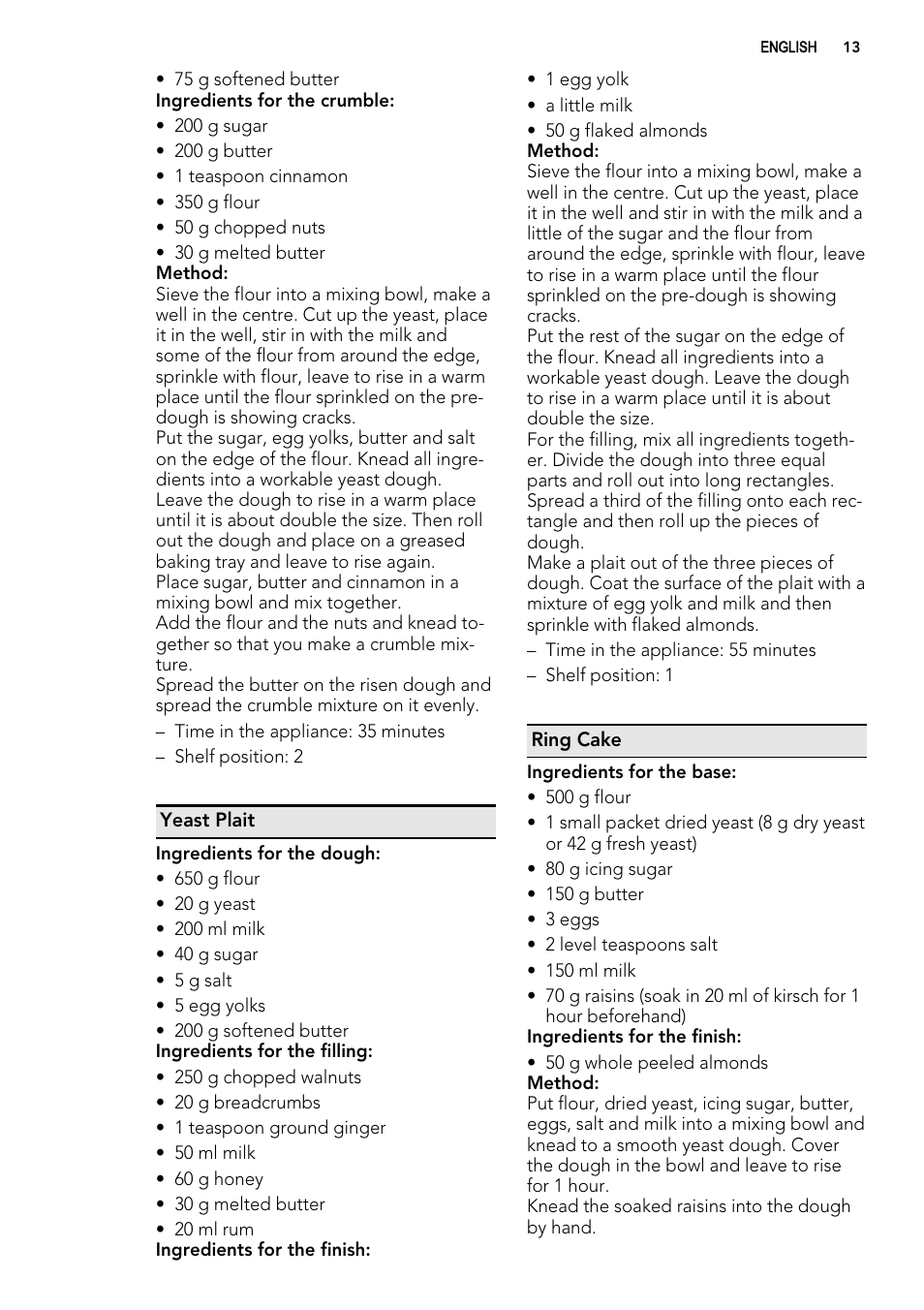 AEG KE8404021M User Manual | Page 13 / 28