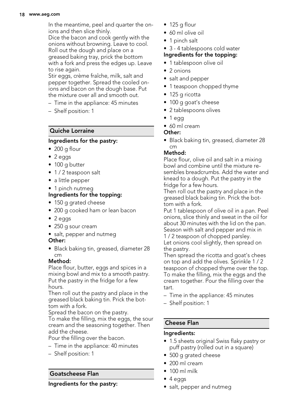 AEG KE8404021M User Manual | Page 18 / 28