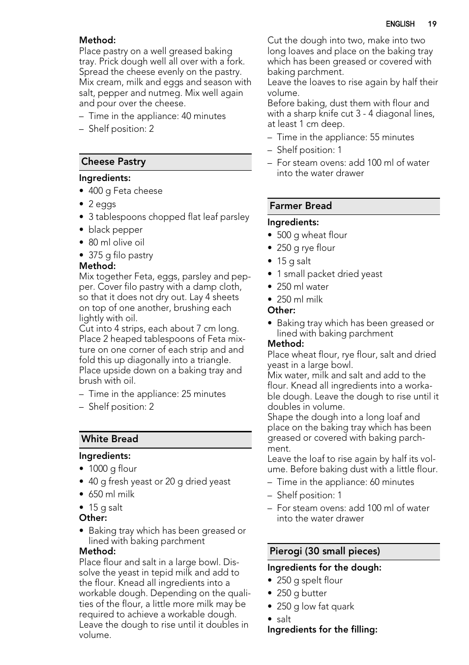 AEG KE8404021M User Manual | Page 19 / 28
