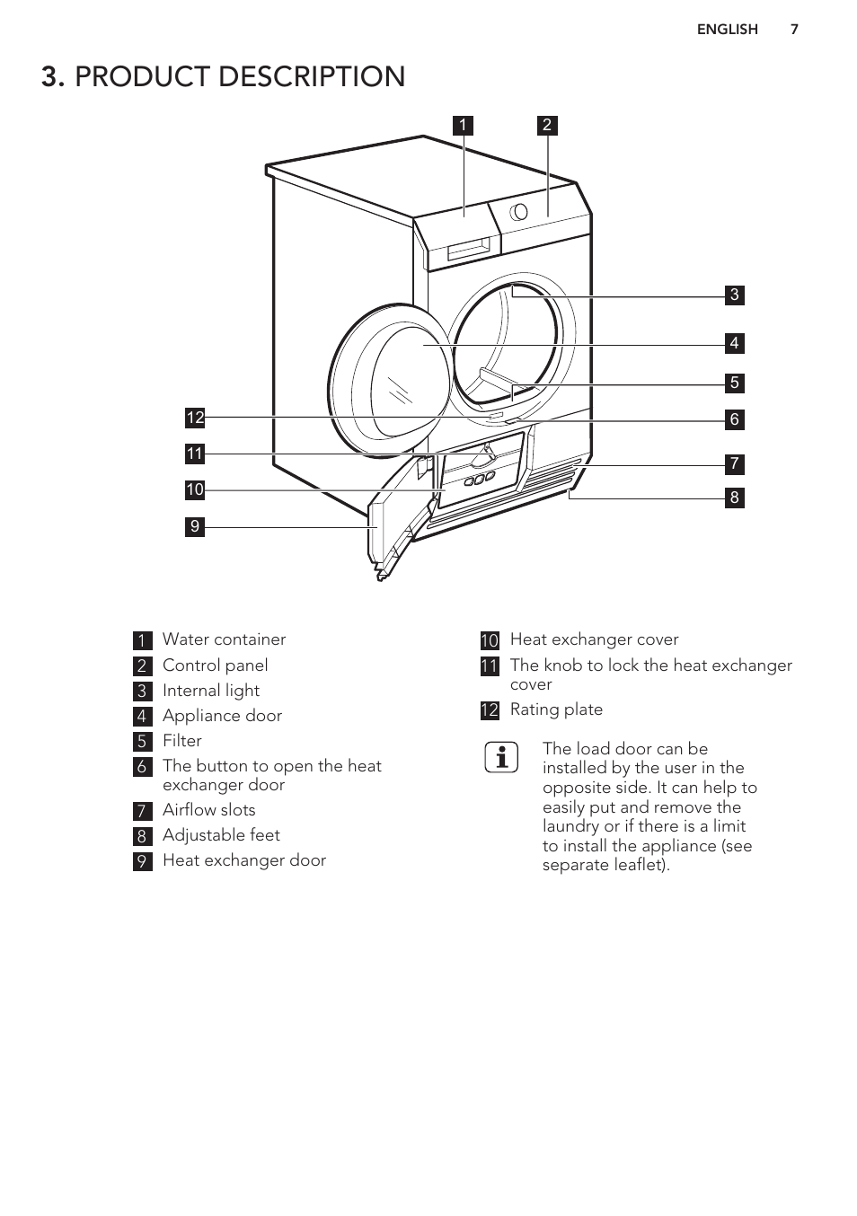 Product description, Accessories | AEG T96699IH User Manual | Page 7 / 28