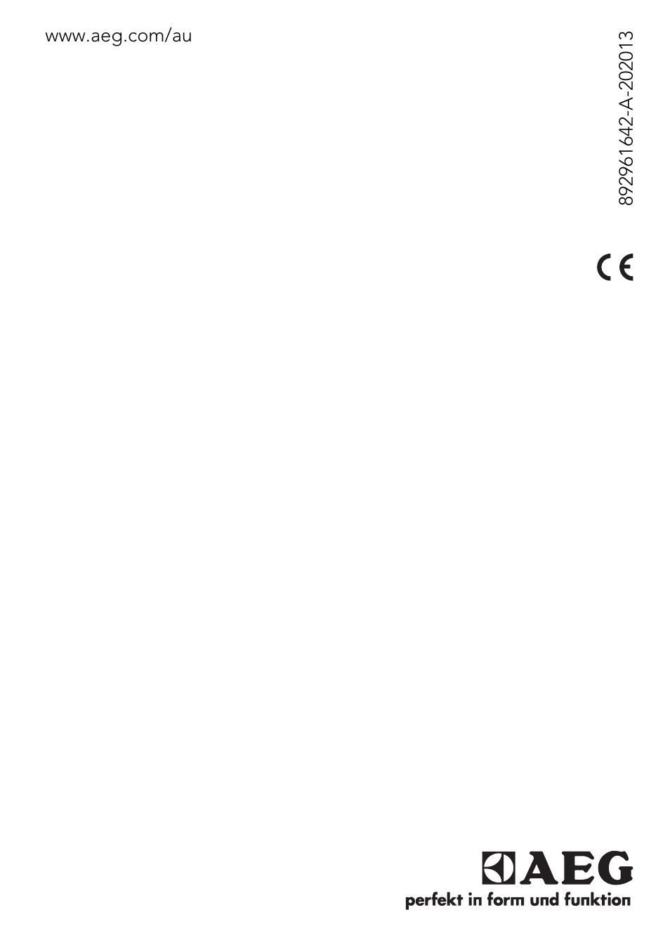 AEG KE8404021M User Manual | Page 44 / 44