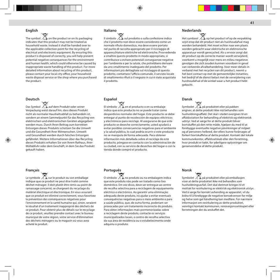 AEG AG3002 User Manual | Page 41 / 44