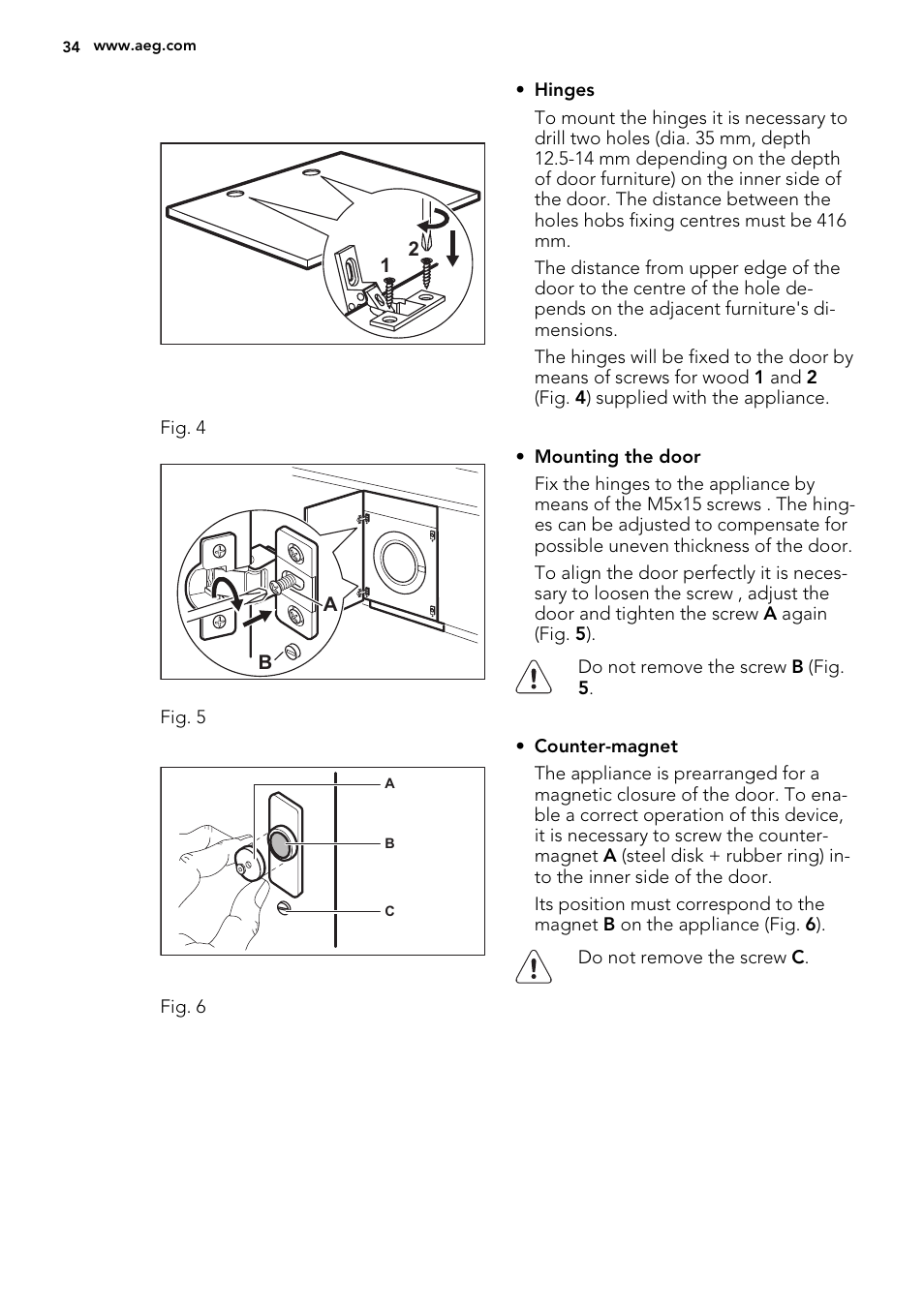 AEG L61470BI User Manual | Page 34 / 36