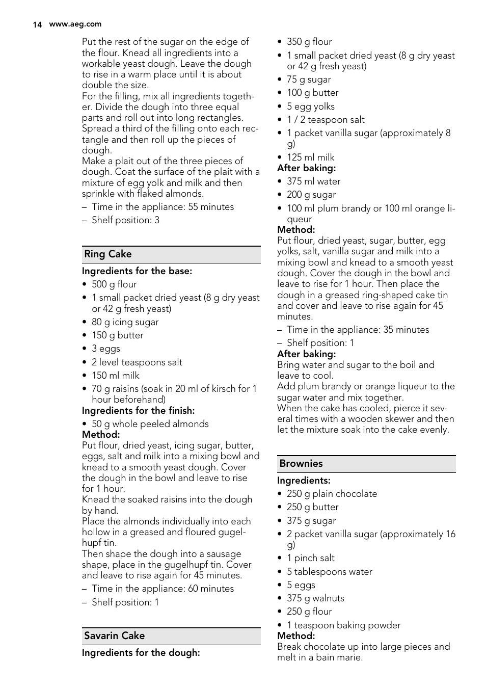 AEG BS7304021M User Manual | Page 14 / 32