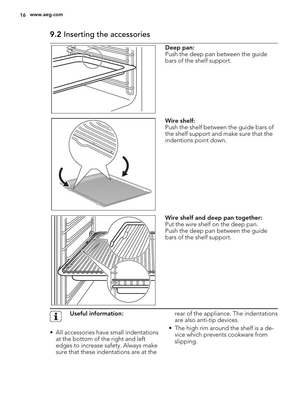 2 inserting the accessories | AEG KE8404021M User Manual | Page 16 / 44
