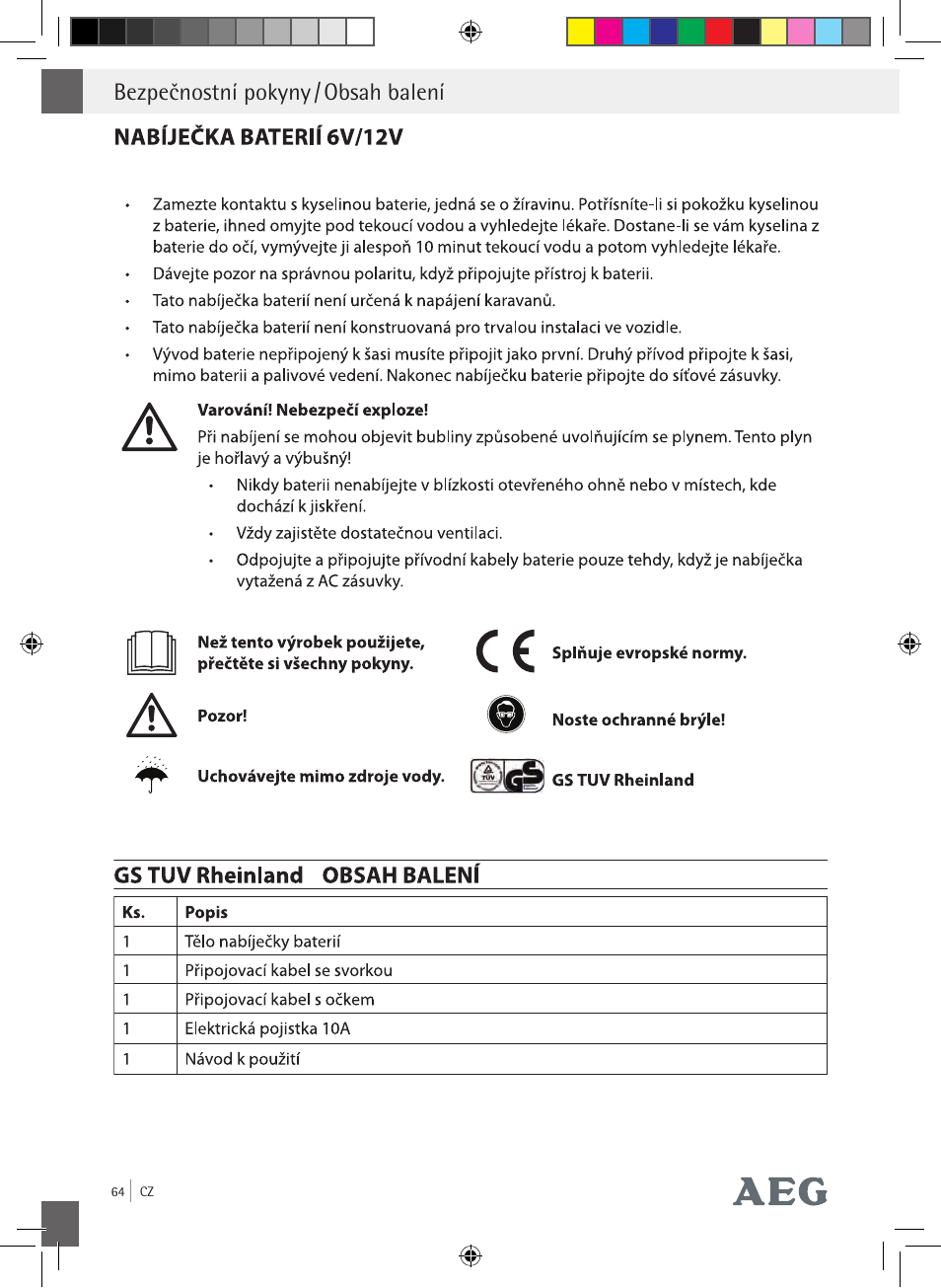 AEG Charging Unit LP Plus User Manual | Page 63 / 87