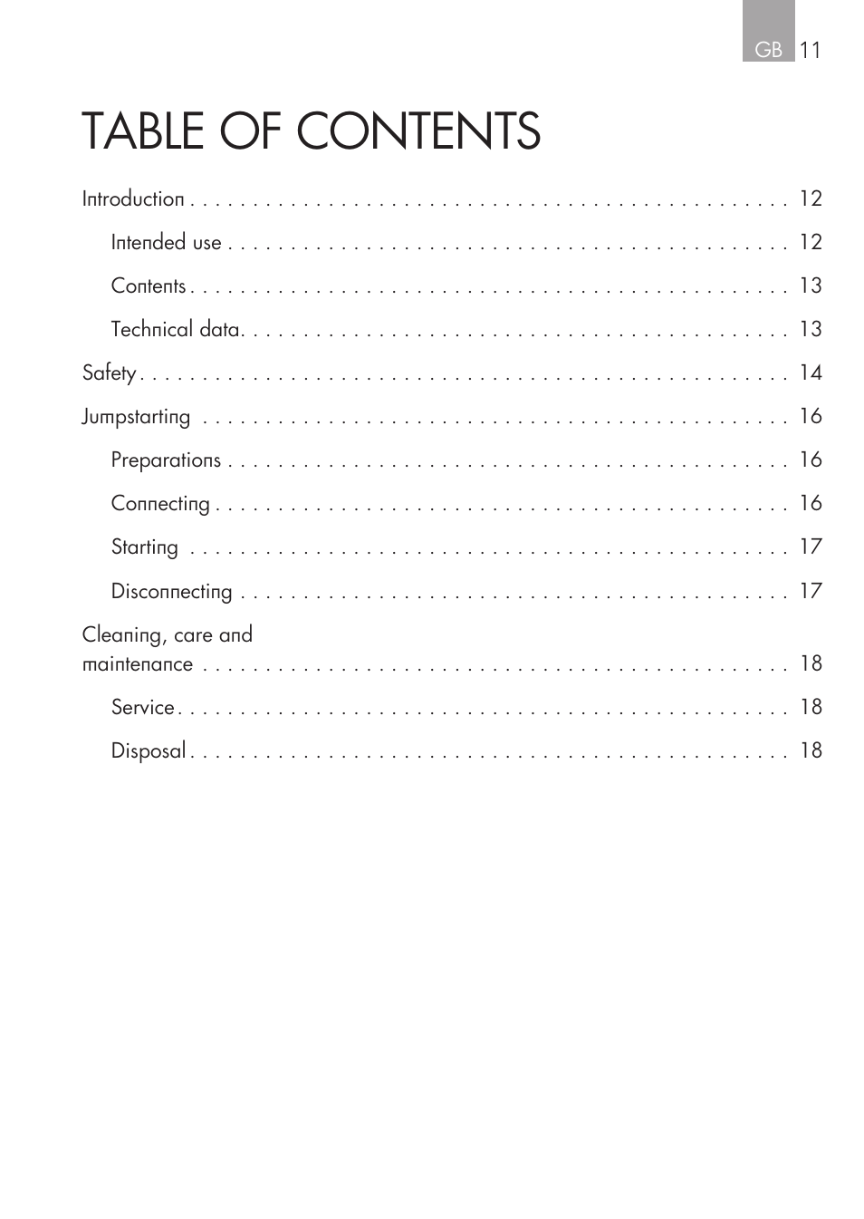 AEG Safety Jumper Leads SP 25 User Manual | Page 11 / 58