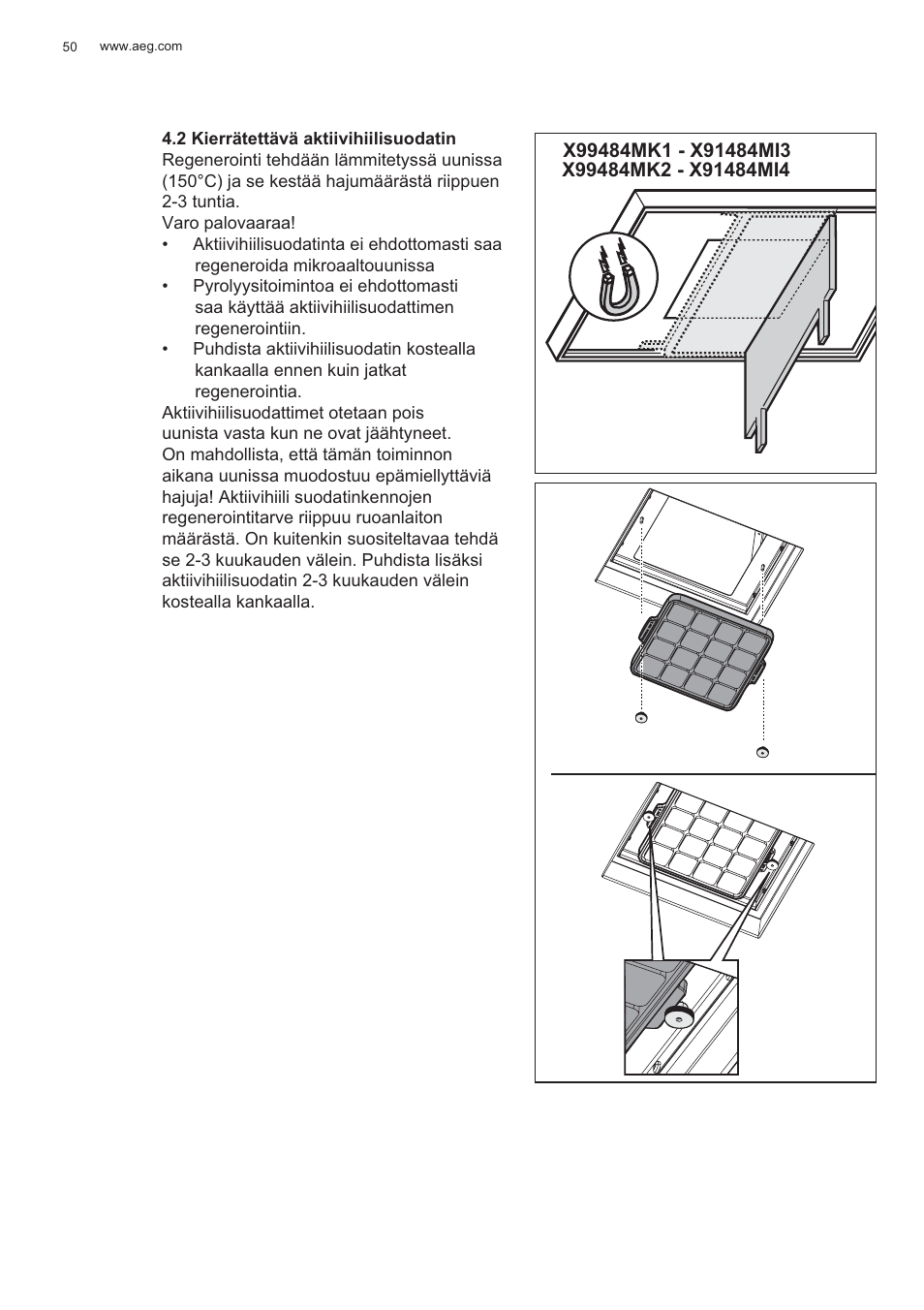 AEG X99484MD1 User Manual | Page 50 / 160