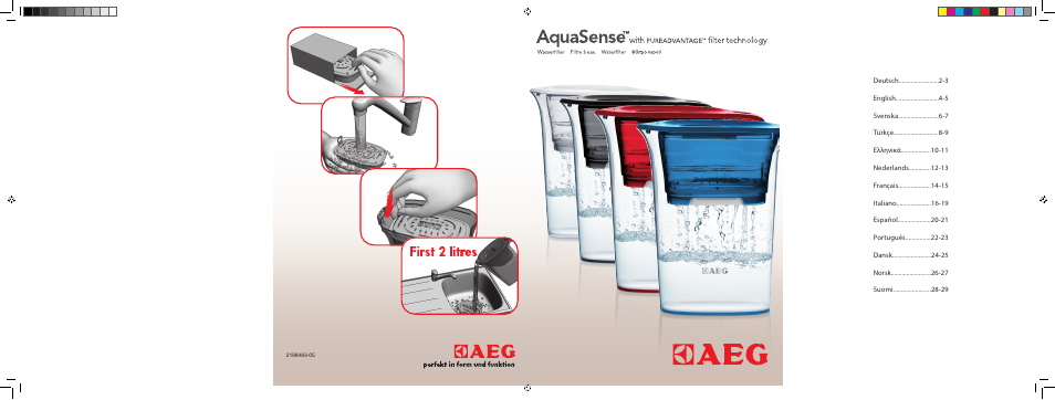 AEG AquaSense AWFLJL3 User Manual | 30 pages