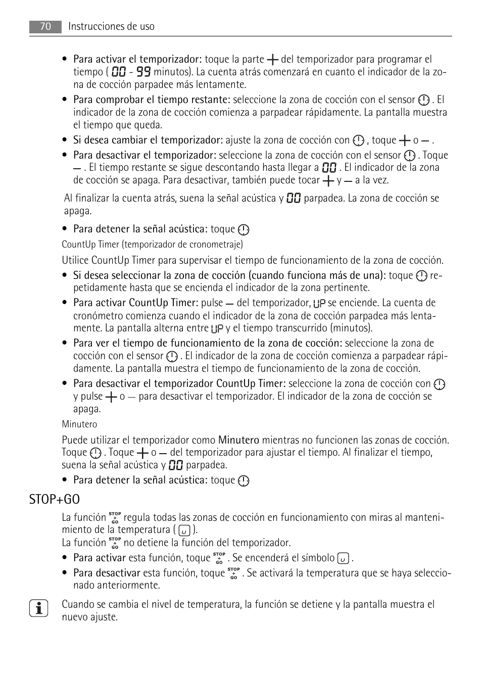 Stop+go | AEG HC652600EB User Manual | Page 70 / 76