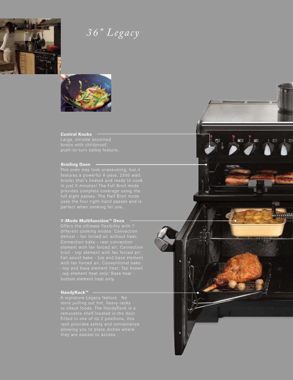 36” legacy | Aga Ranges Legacy 1200 CFM User Manual | Page 10 / 22