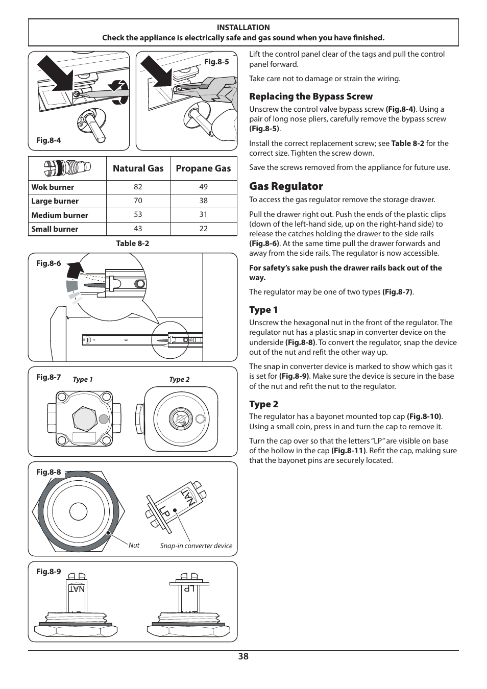 Gas regulator | Aga Ranges Pro+ Dual Fuel U110054 User Manual | Page 40 / 48