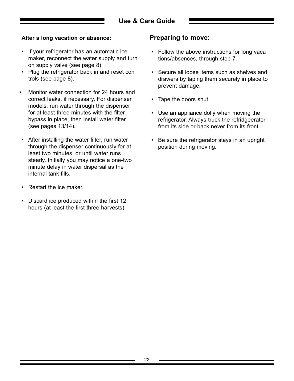 Aga Ranges AFHR-36 User Manual | Page 22 / 30