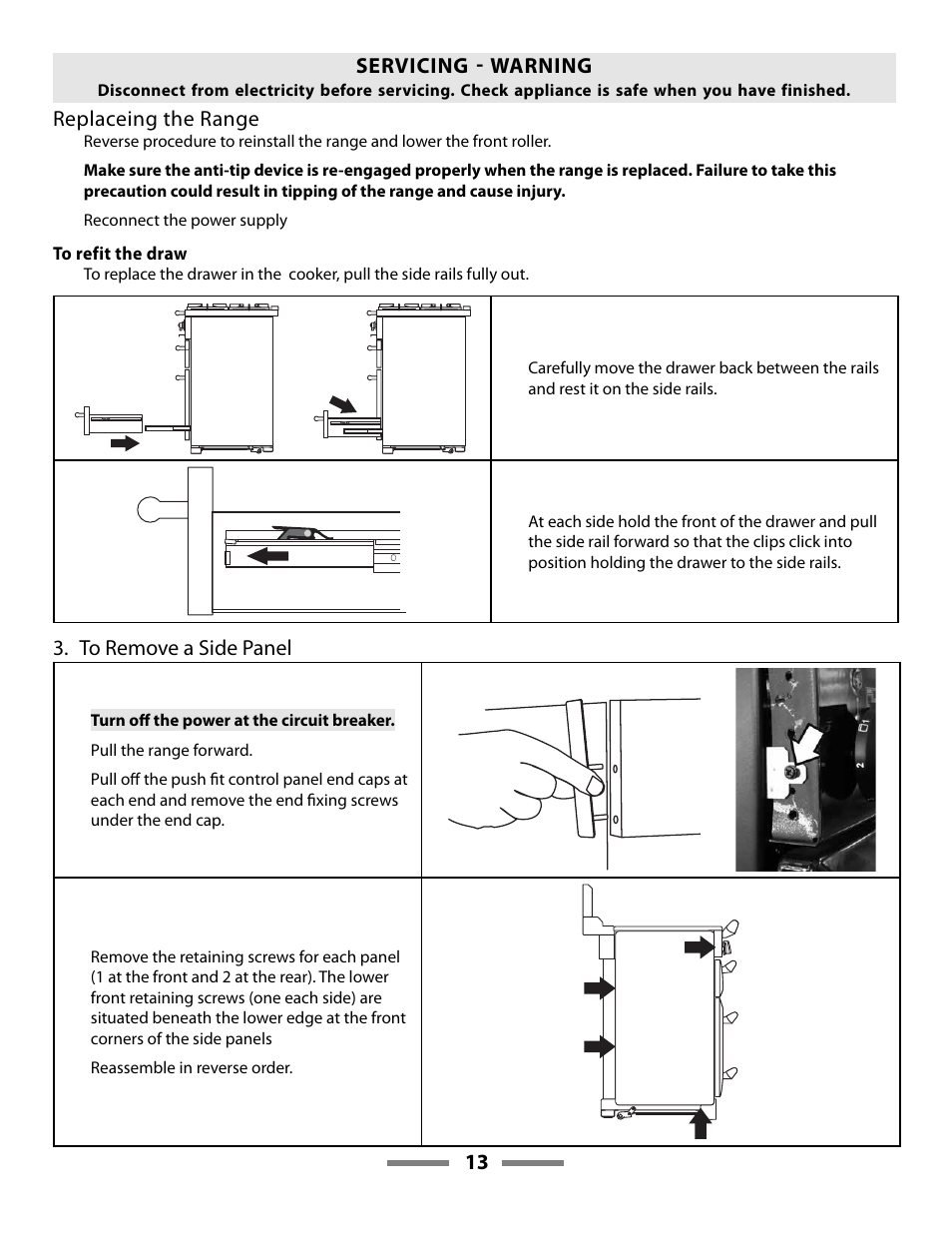 Aga Ranges LEGACY F107411-01 User Manual | Page 13 / 32