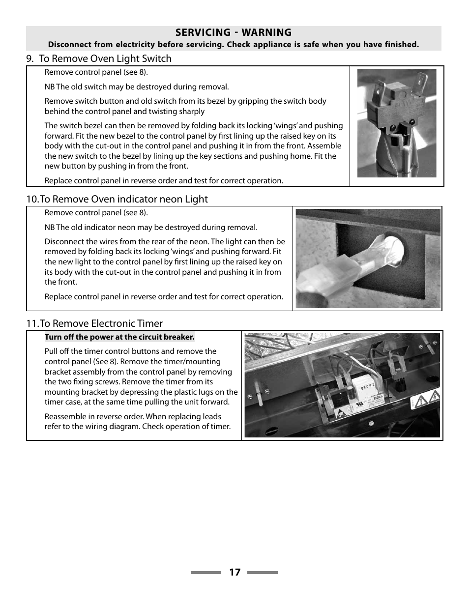 Aga Ranges LEGACY F107411-01 User Manual | Page 17 / 32